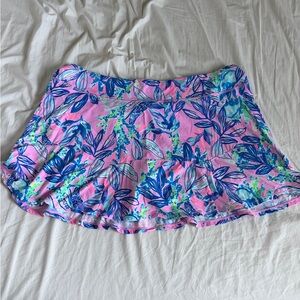 Floral Pink and Blue Skirt